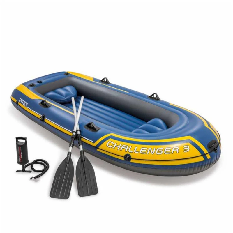 BATEAU GONFLABLE INTEX CHALLENGER 3 + 2 RAMES + GONFLEUR 1 BATEAU GONFLABLE INTEX CHALLENGER 3 + 2 RAMES + GONFLEUR