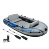 BATEAU GONFLABLE INTEX EXCURSION 4 + 2 AVIRONS + GONFLEUR -Nauti Games Boutique bateau gonflable intex excursion 4 2 avirons gonfleur