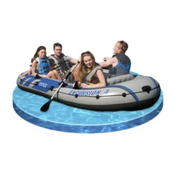BATEAU GONFLABLE INTEX EXCURSION 4 + 2 AVIRONS + GONFLEUR -Nauti Games Boutique bateau gonflable intex excursion 4 2 avirons gonfleur 3