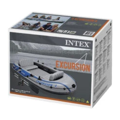 BATEAU GONFLABLE INTEX EXCURSION 4 + 2 AVIRONS + GONFLEUR -Nauti Games Boutique bateau gonflable intex excursion 4 2 avirons gonfleur 6