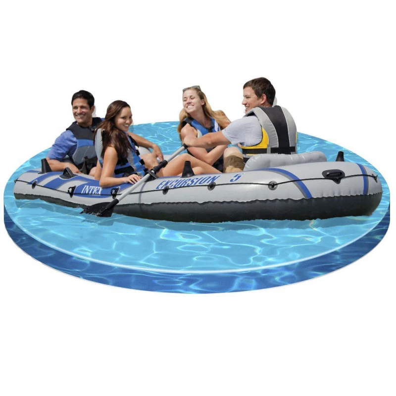 BATEAU GONFLABLE INTEX EXCURSION 5 + 2 AVIRONS + GONFLEUR 4 BATEAU GONFLABLE INTEX EXCURSION 5 + 2 AVIRONS + GONFLEUR – Image 4
