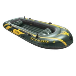 BATEAU GONFLABLE INTEX SEAHAWK 3 + 2 AVIRONS + GONFLEUR -Nauti Games Boutique bateau gonflable intex seahawk 3 2 avirons gonfleur 2