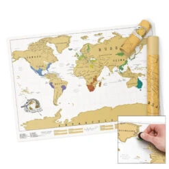 CARTE DU MONDE A GRATTER SCRATCH MAP ORIGINAL