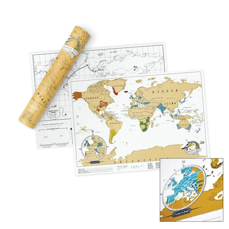 CARTE DU MONDE A GRATTER SCRATCH TRAVEL MAP 1 CARTE DU MONDE A GRATTER SCRATCH TRAVEL MAP
