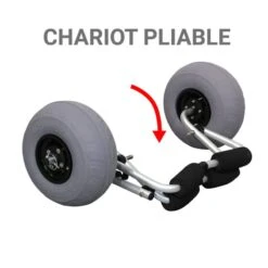 Chariot Universel De Kayak Avec Roue Ballon - Ryde -Nauti Games Boutique chariot universel de kayak avec roue ballon ryde 4