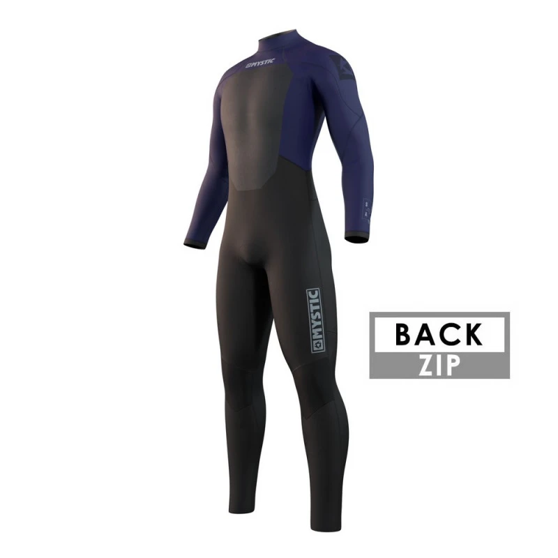 Combinaison Mystic Star Backzip 5/3mm Night Blue 2 Combinaison Mystic Star Backzip 5/3mm Night Blue – Image 2