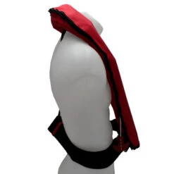 GILET DE SAUVETAGE GONFLABLE AUTOMATIQUE ORANGE MARINE 170N AVEC HARNAIS ESSENTIAL ROUGE -Nauti Games Boutique gilet de sauvetage gonflable automatique orange marine 170n avec harnais essential rouge 3