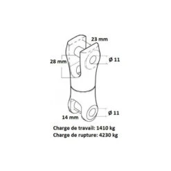 JONCTION CHAINE ANCRE ÉMERRILLON 10-12 Mm -Nauti Games Boutique jonction chaine ancre emerrillon 10 12 mm 2