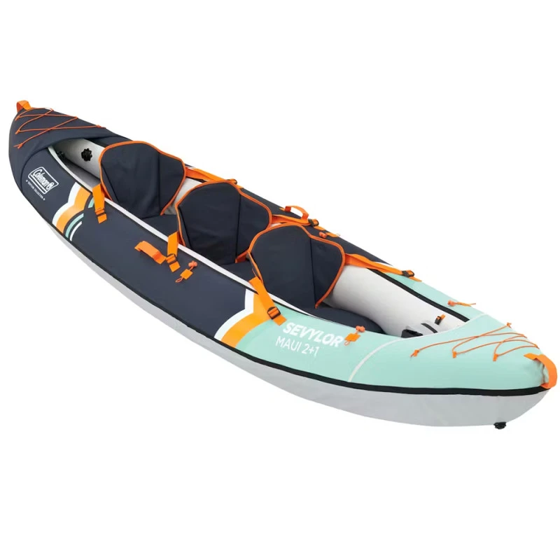 Kayak Gonflable Sevylor Kit Maui ( Nouveau Alameda) 2 Adultes 1 Enfant Avec 2 Pagaies Et Pompe 2 Kayak Gonflable Sevylor Kit Maui ( Nouveau Alameda) 2 Adultes 1 Enfant Avec 2 Pagaies Et Pompe – Image 2