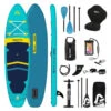 PACK COMPLET PADDLE KAYAK GONFLABLE AIRGLISS MOON 11.0 JUSQU'A 2 PERSONNES (max. 170kg) -Nauti Games Boutique pack complet paddle kayak gonflable airgliss moon 110 jusqu a 2 personnes max 170kg