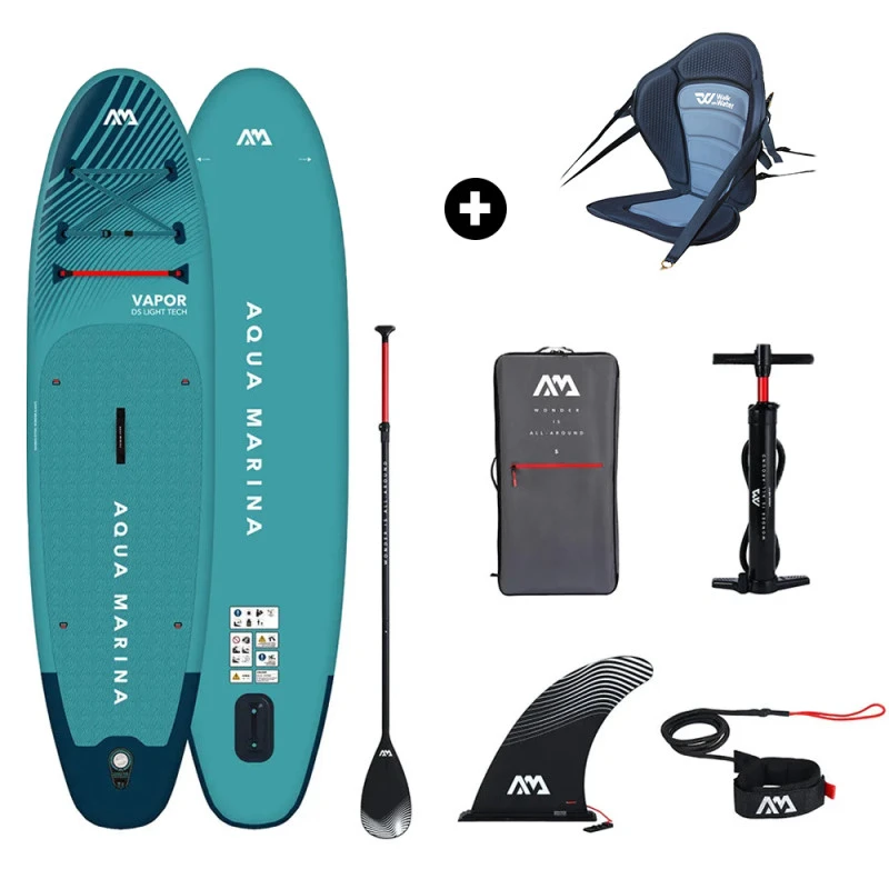 PACK PADDLE KAYAK GONFLABLE AQUA MARINA VAPOR 10.4 + SIEGE 2 PACK PADDLE KAYAK GONFLABLE AQUA MARINA VAPOR 10.4 + SIEGE – Image 2