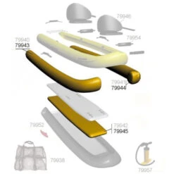 PIECES DETACHEES SEVYLOR REEF 300 VESSIE LATERALE DROITE 79943 -Nauti Games Boutique pieces detachees sevylor reef 300 vessie laterale droite 79943 2