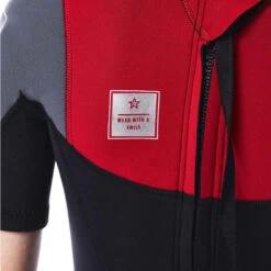 SHORTY JOBE BOSTON 2MM ENFANT BACKZIP ROUGE M -Nauti Games Boutique shorty jobe boston 2mm enfant backzip rouge m 5