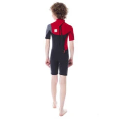 SHORTY JOBE BOSTON 2MM ENFANT BACKZIP ROUGE M -Nauti Games Boutique shorty jobe boston 2mm enfant backzip rouge m 6