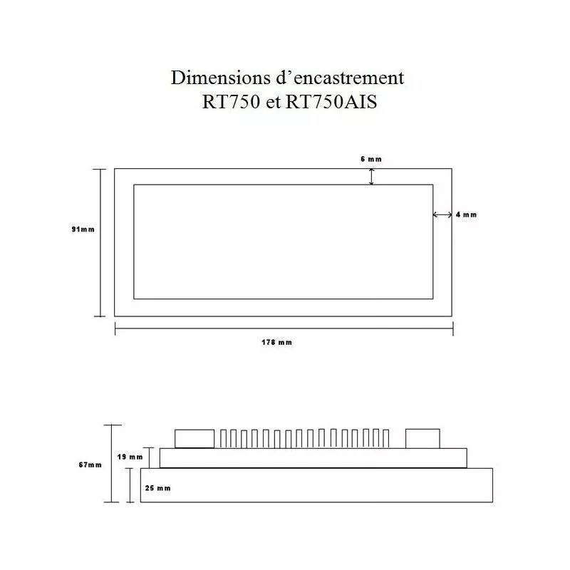 Vhf Fixe Rt750 V2 Avec Antenne Gps Intégré - Navicom 3 Vhf Fixe Rt750 V2 Avec Antenne Gps Intégré - Navicom – Image 3